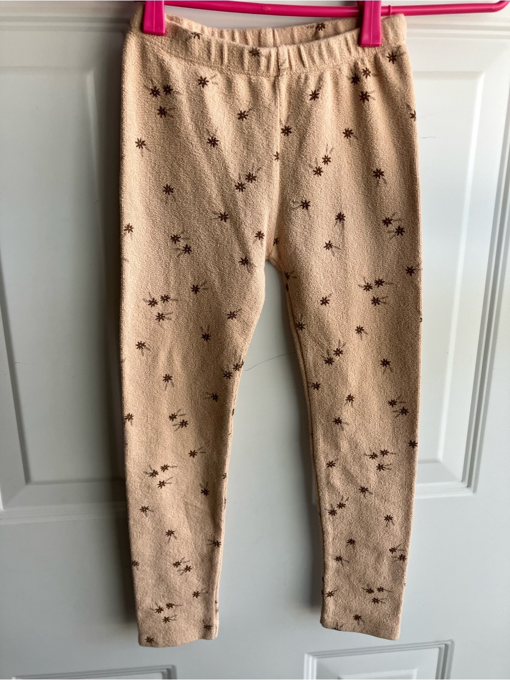 Rylee + Cru neutral leggings flower print 6 years 7 years